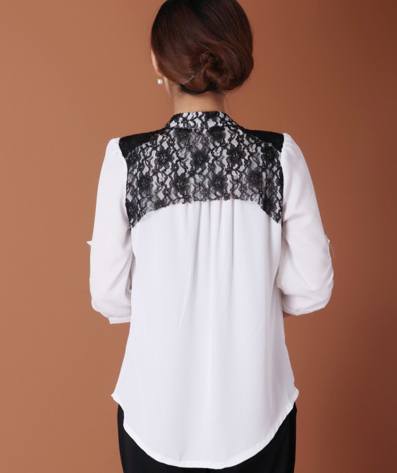 blusa de estilo elegante y hermoso de color blanco se vende bien