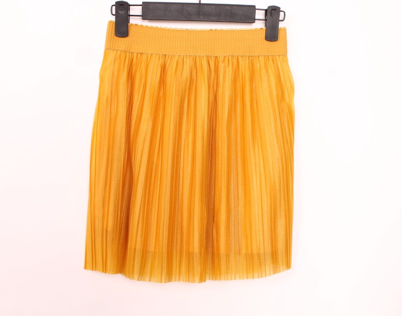 falda de estilo coreano color amarillo se vende bien