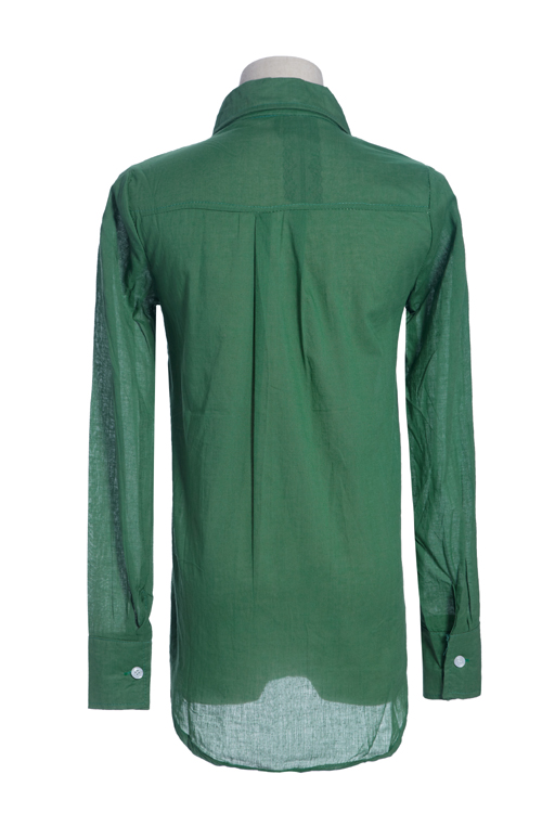 blusa de estilo coreano de color verde