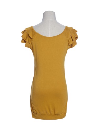 vestido de estilo elegante y coreano de color amarillo se vende bien